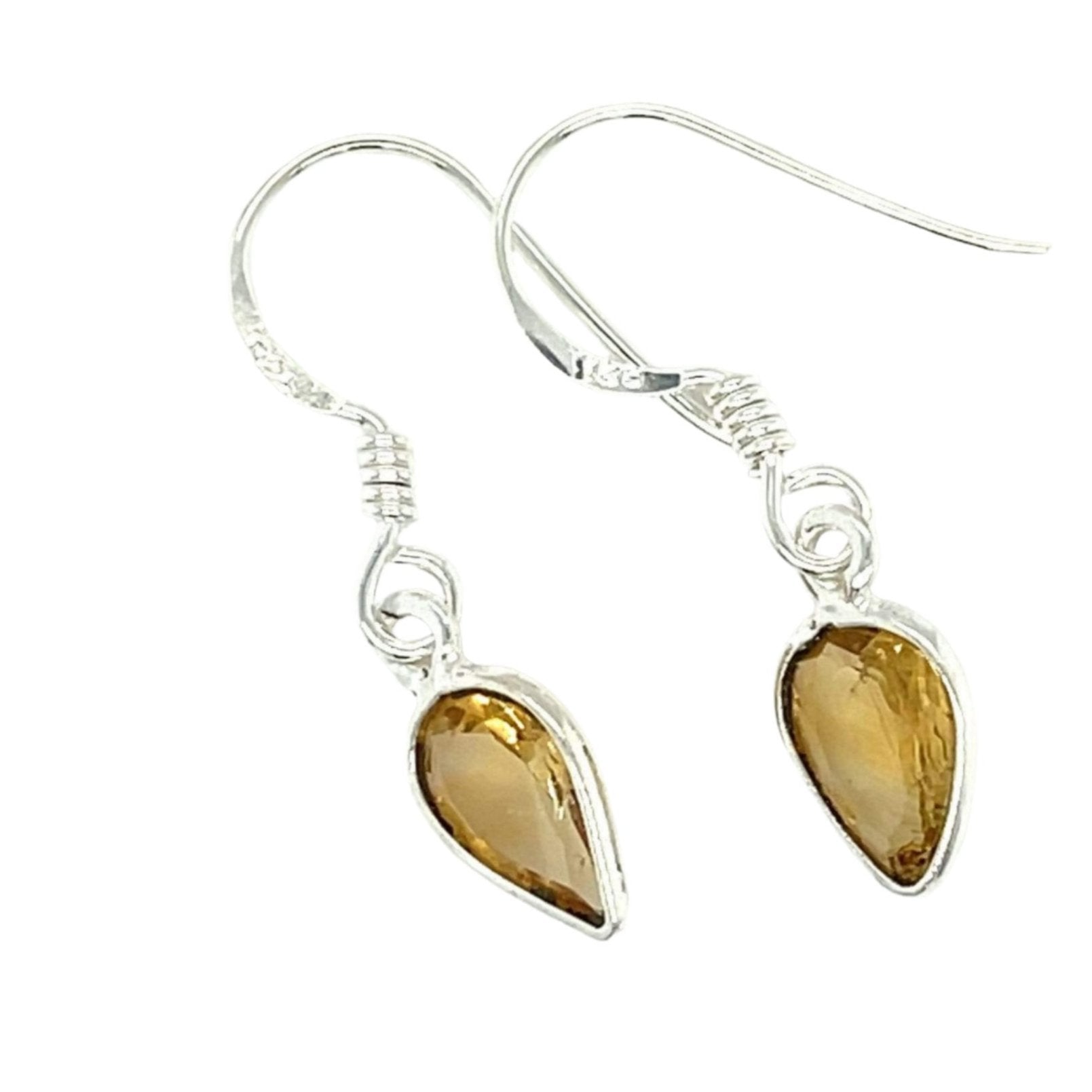 Citrine hot sale teardrop earrings