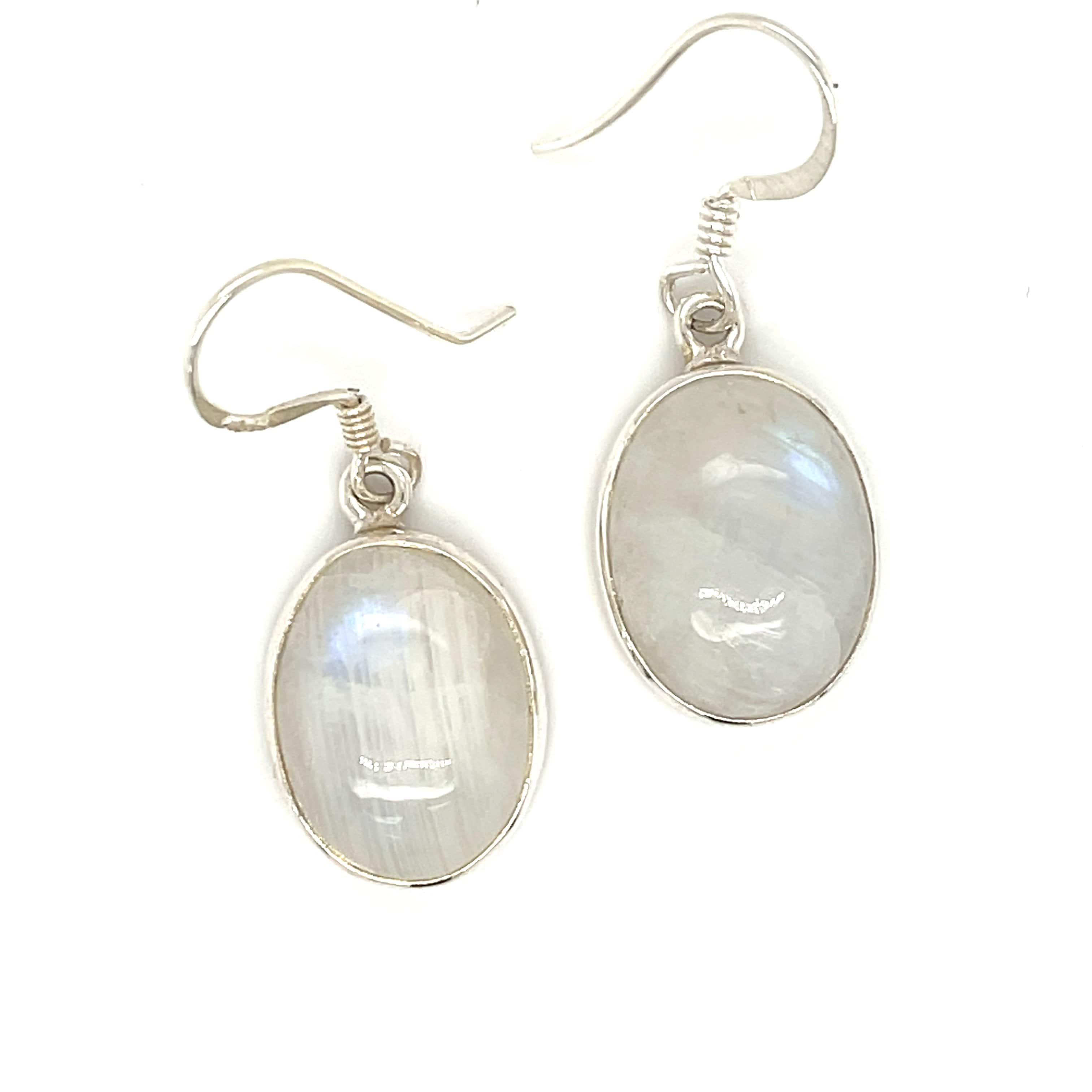 Moonstone silver deals earrings