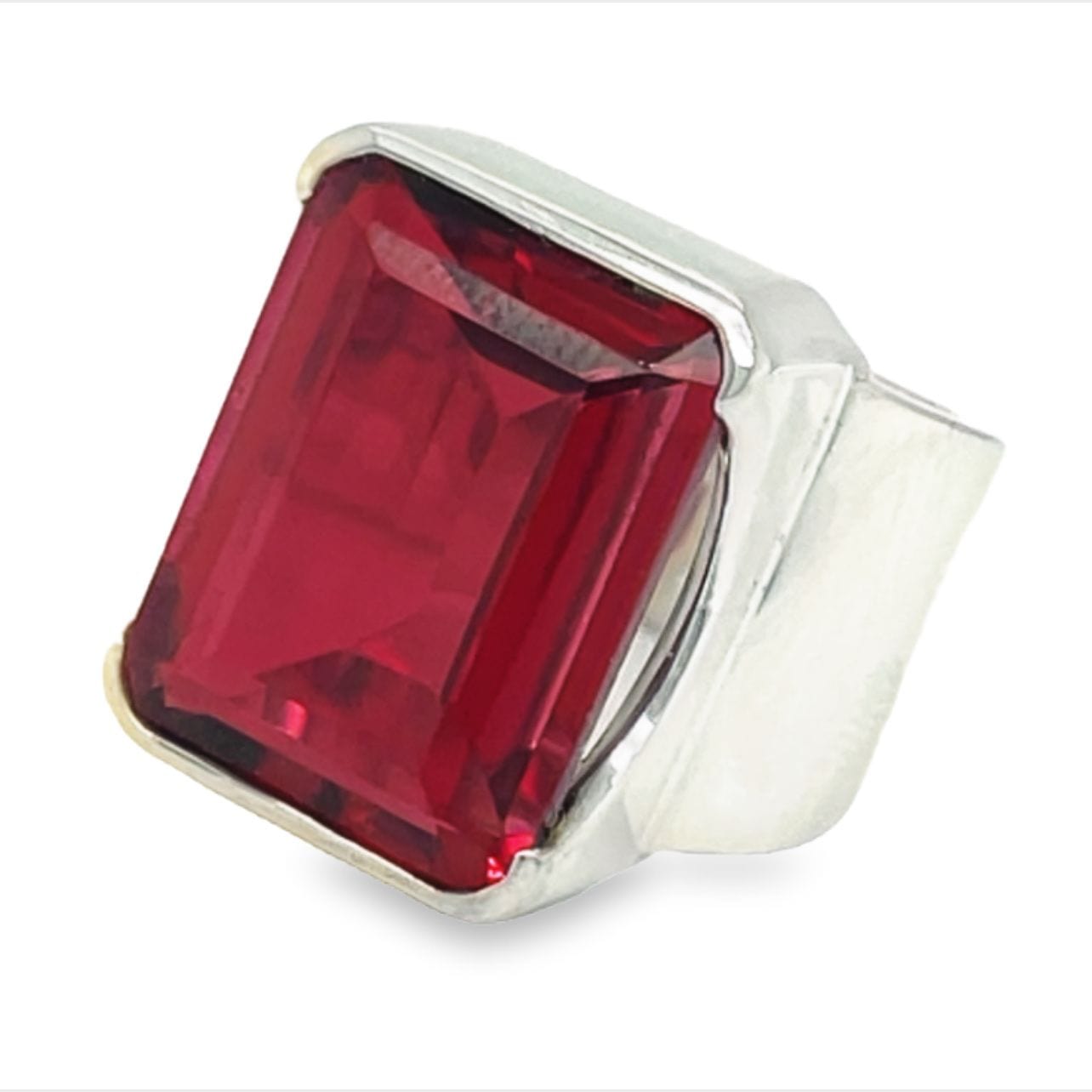 Mens red ruby deals ring