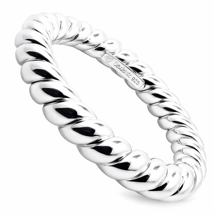 Silver Rope Bangle | Desiderate