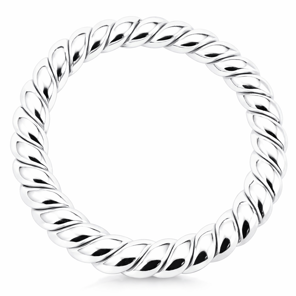 Silver Rope Bangle | Desiderate