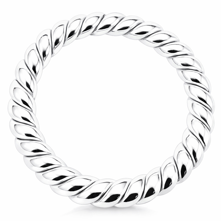 Silver Rope Bangle | Desiderate
