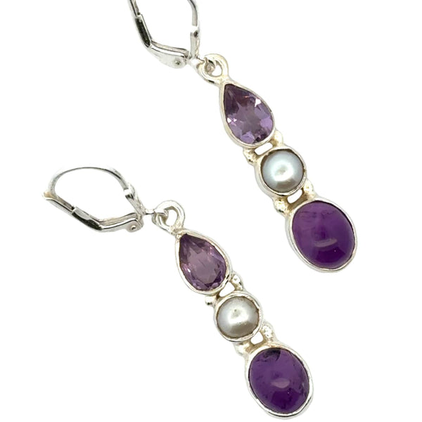 Buy March by FableStreet Amethyst Zircon & Natural Pearl Earrings Online At  Best Price @ Tata CLiQ