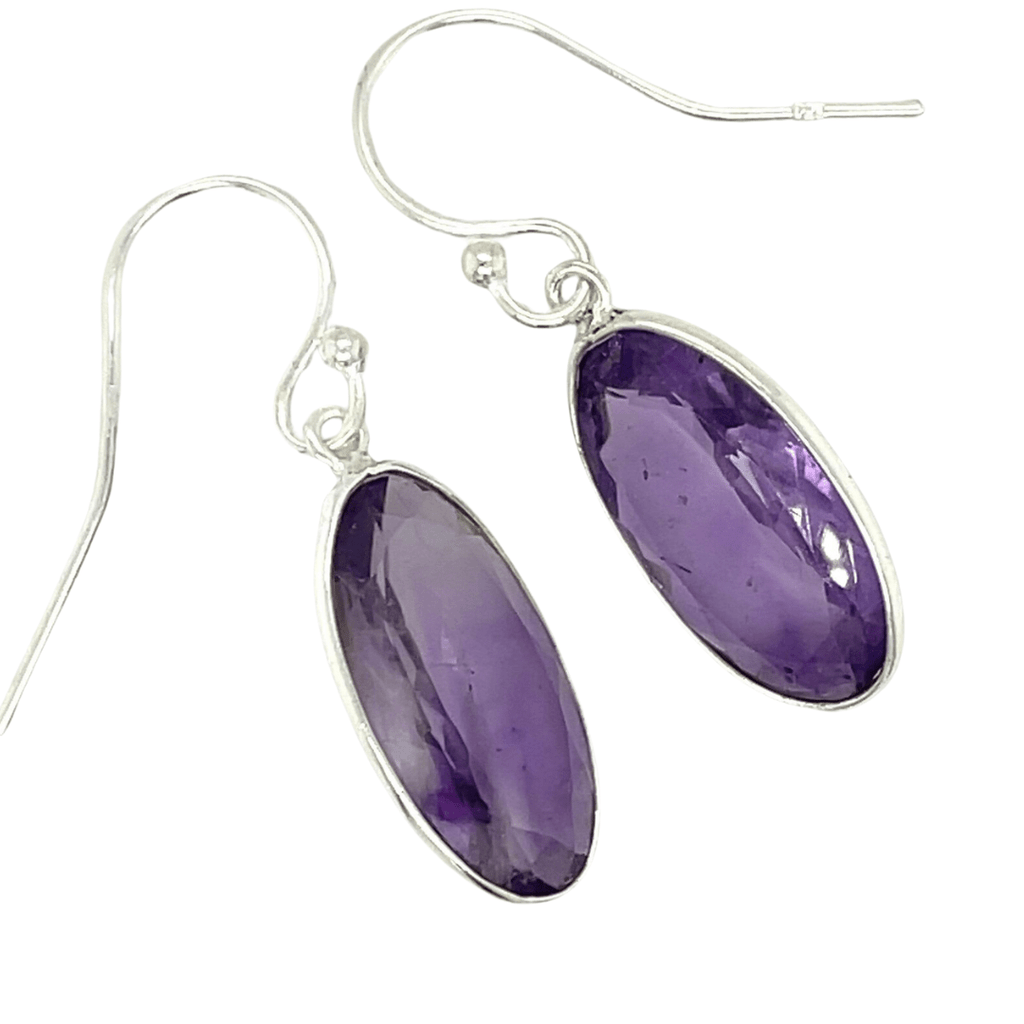 Huge Rainbow Moonstone and Amethyst Drop Earrings, Sterling, store 2 3/8 inches long, Purple, Luxe, Sparkly