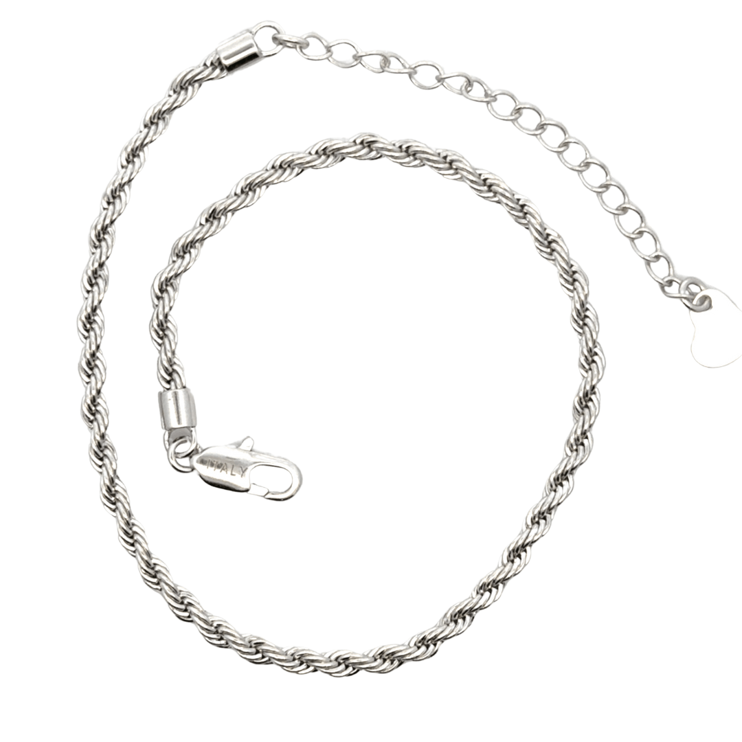 Silver Rope Anklet | Desiderate