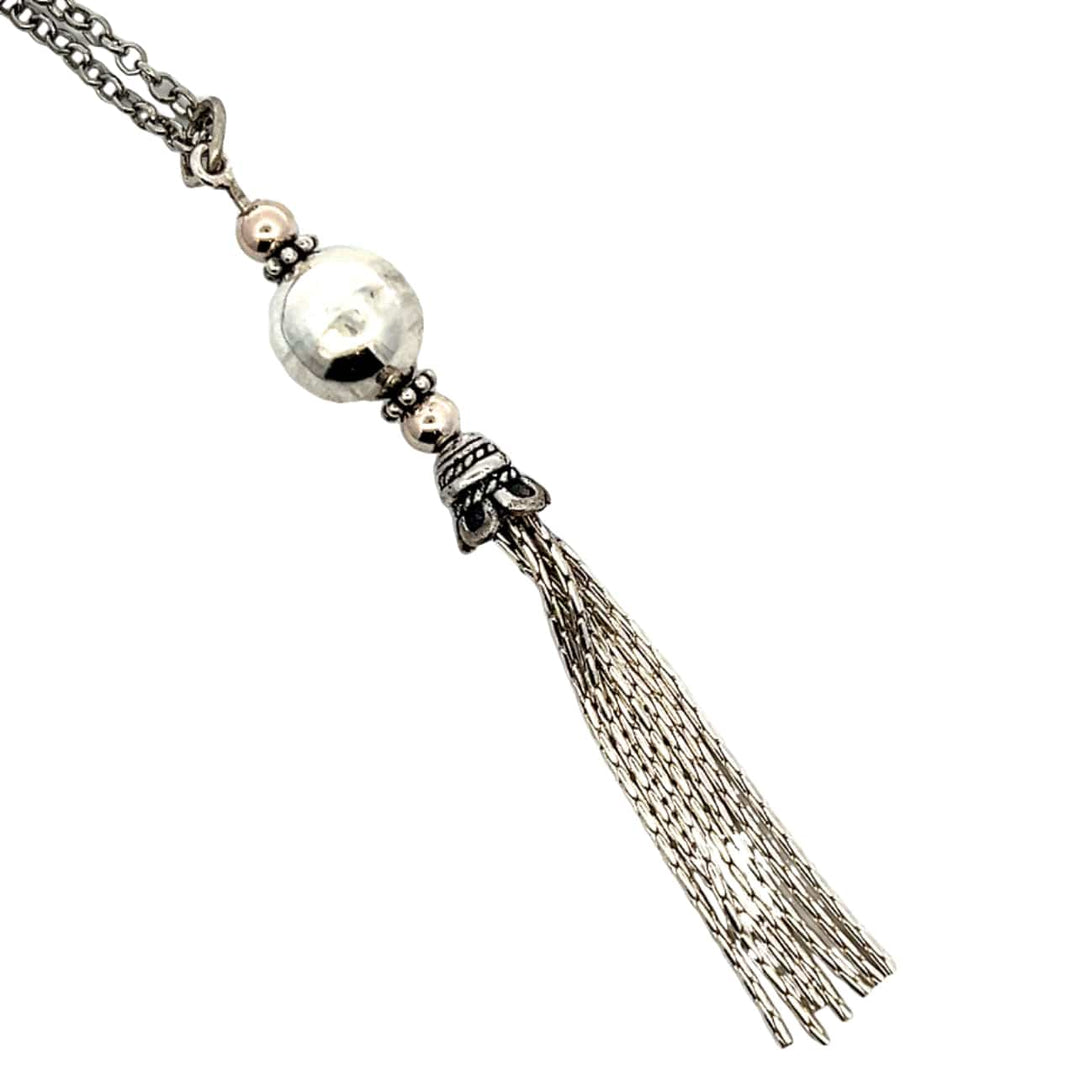 Silver Tassel Necklace | Desiderate
