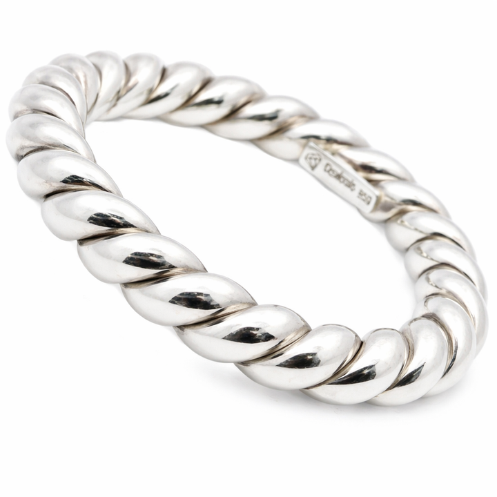 Silver Rope Bangle | Desiderate