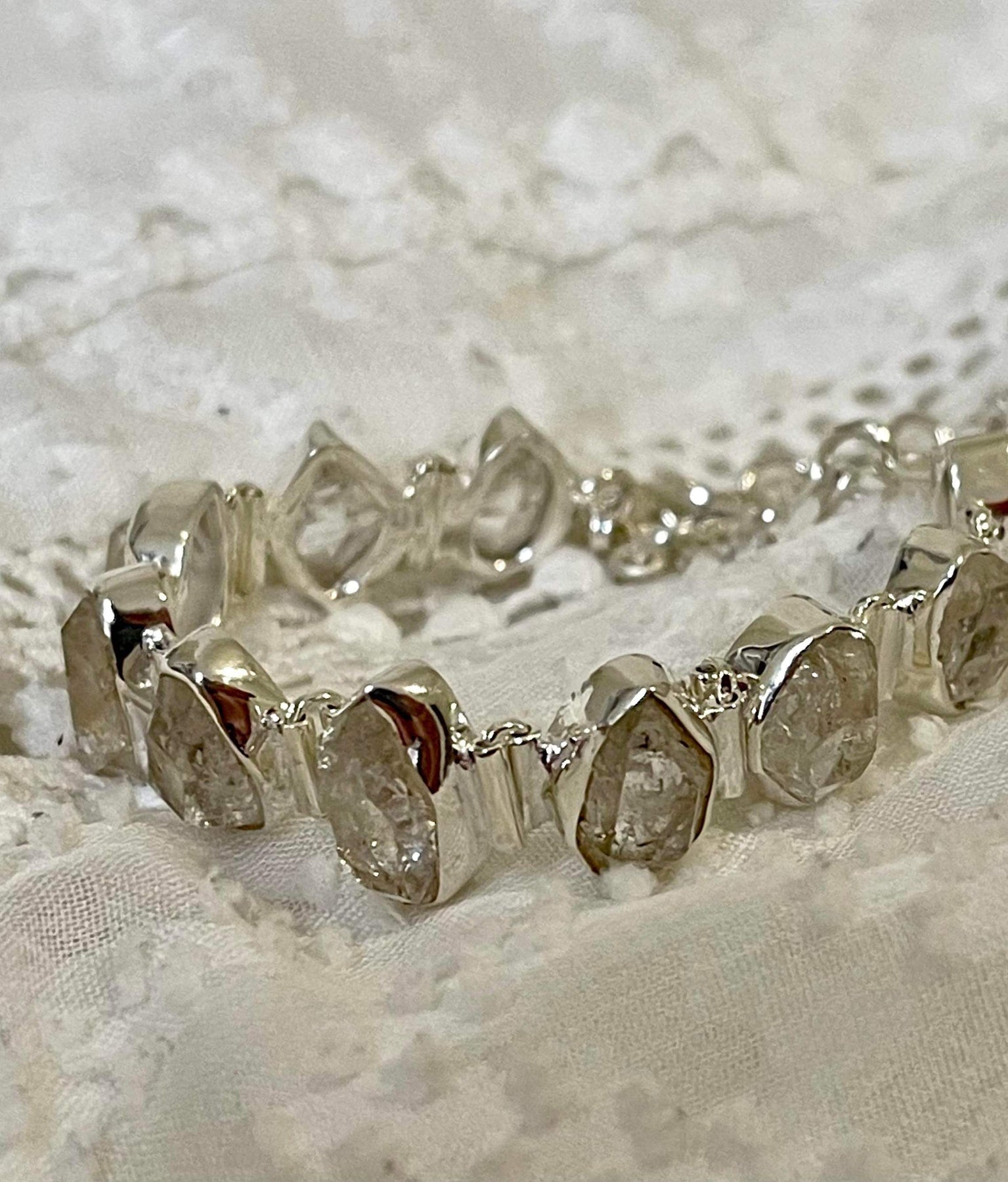 Tiny Herkimer Diamond Bracelet – JUSTYNASART