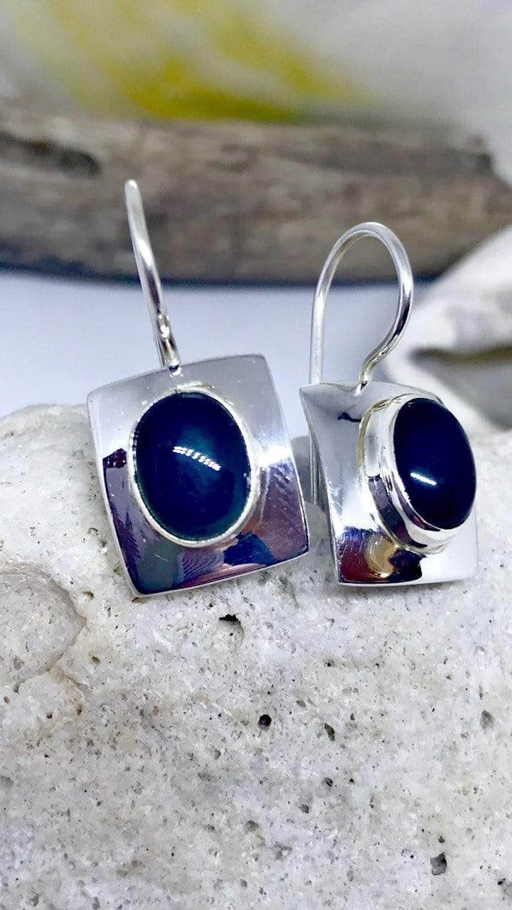 Onyx Earrings Silver | Desiderate Jewellery – Desiderate PTY LTD