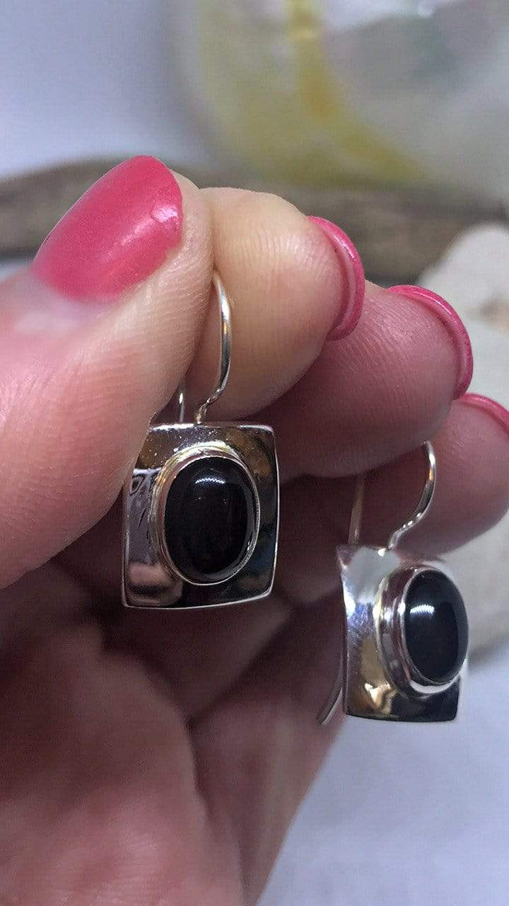 Onyx Earrings Silver | Desiderate Jewellery – Desiderate PTY LTD