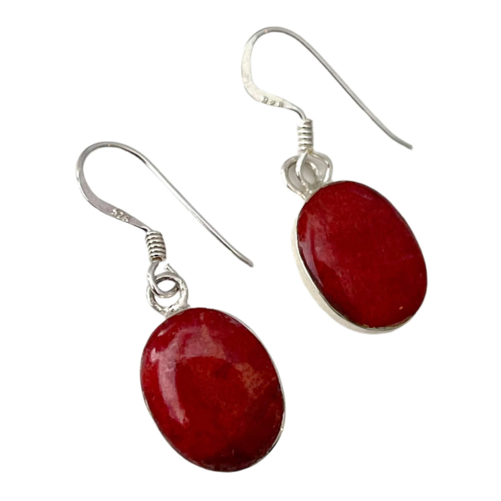 Red Coral Earrings Desiderate Desiderate PTY LTD
