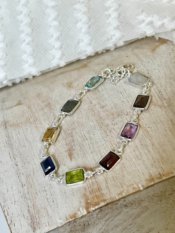 Rainbow Gemstone Bracelet Desiderate